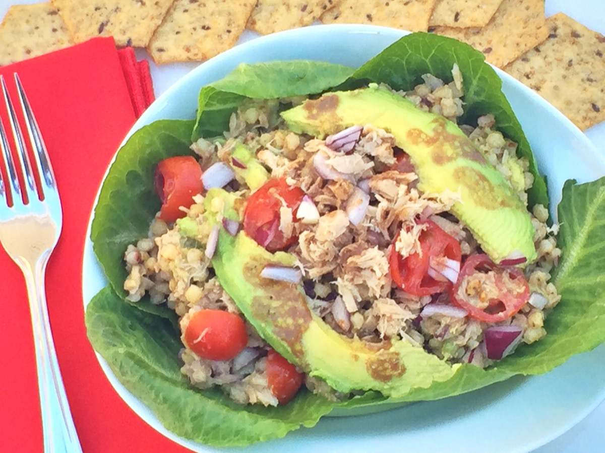 Balsamic Tuna Sorghum Salad